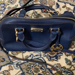 Michael Kors Steel Blue Satchel